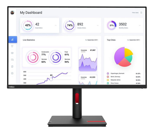 Monitor Lenovo Thinkvision T22i-30 21.5  Full Hd Ips