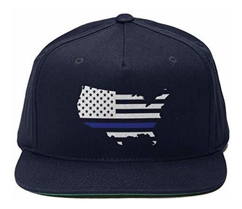 Sombreros - Haase Unlimited Blue Usa Map - Gorra Snapback De