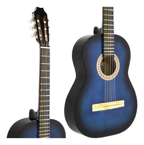 Guitarra Criolla Clasica 4/4 Estudio Color Azul