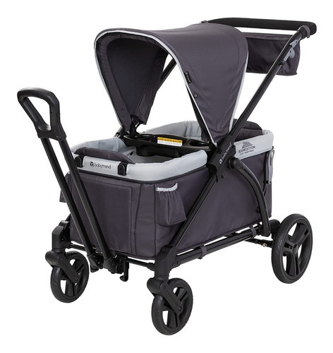 Baby Trend Expedition 2-in-1 Stroller Wagon Liberty Midnigh Color Del Chasis Negro Color Gris