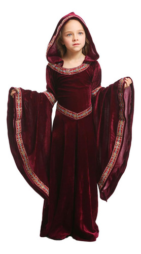 Denctoram, Vestido Medieval Para Niñas, Disfraz De Bruja Ren
