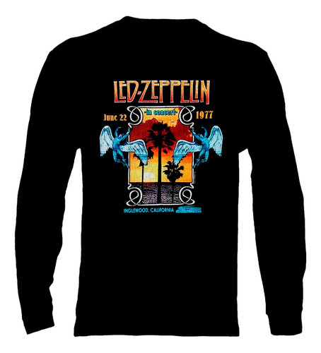 Polera Manga Larga Led Zeppelin - Ver 14 - Live