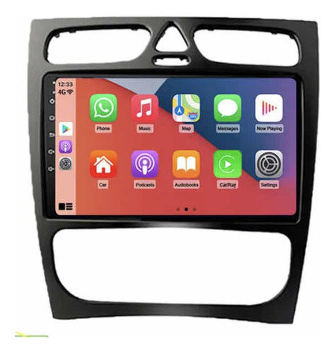 Radio Android Carplay 2+32 Mercedes Benz Clase C 2002-2004