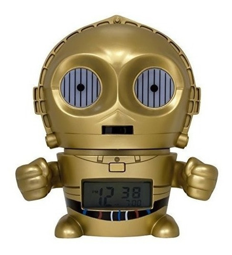 Bulbbotz Star Wars C3po Niños Luz De Noche Reloj Despertado