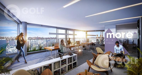 Vendo Apartamento Monoambiente Con Terraza, En Construcción, Ocupación 01/2023, Buceo, Montevideo