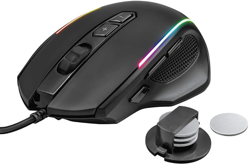 Mouse Gamer Rgb 10000dpi C/pesas Optico Trust Gxt165 Backup