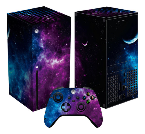 Skin Galaxy Para Xbox Series X Set Stickers