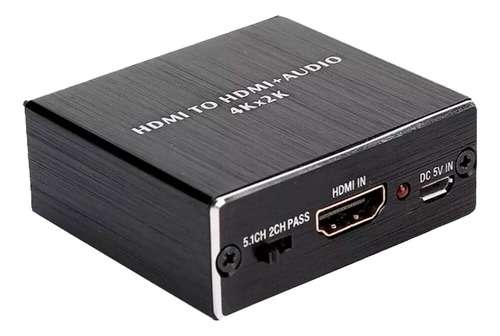 Extractor De Audio Hdmi 4k*2k A Óptico Spdif + 3.5mm + Hdmi