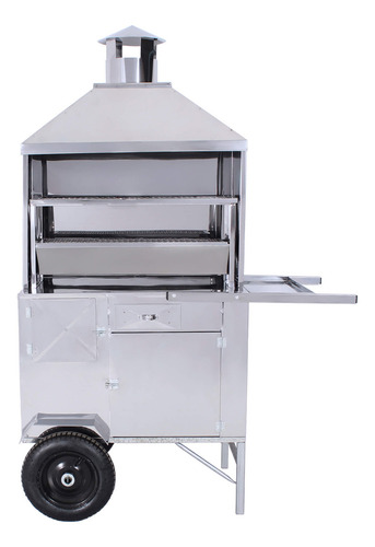 Carrinho de espetinho churrasco grelha 80cm R2 67159