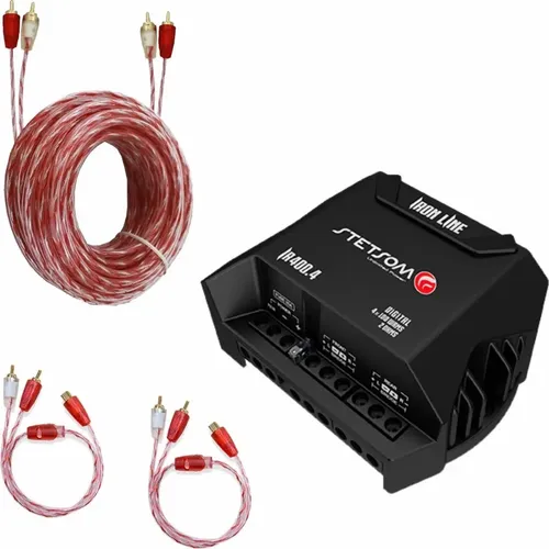 Kit Módulo Stetsom Ir400.4 400wrms + Cabo Rca + 2 Cabo Y | Frete grátis