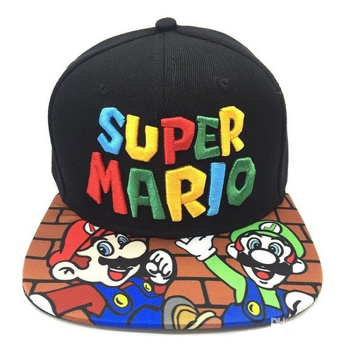 Imagen 1 de 2 de Gorros Jockey Snapback Super Mario Bros Nintendo Gameboy