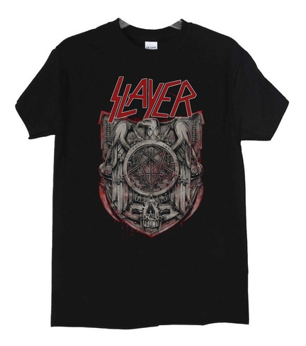 Polera Slayer Escudo Con Aguila Metal Abominatron