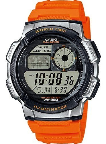 Reloj Casio Ae-1000w Mundial Wr 100mts