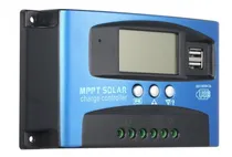 Comprar 100a Mppt Controlador De Carga Solar Dual Usb Lcd Display;