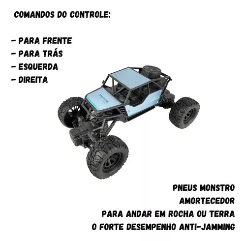 Carro de controle remoto 4x4 - trilha offroad 