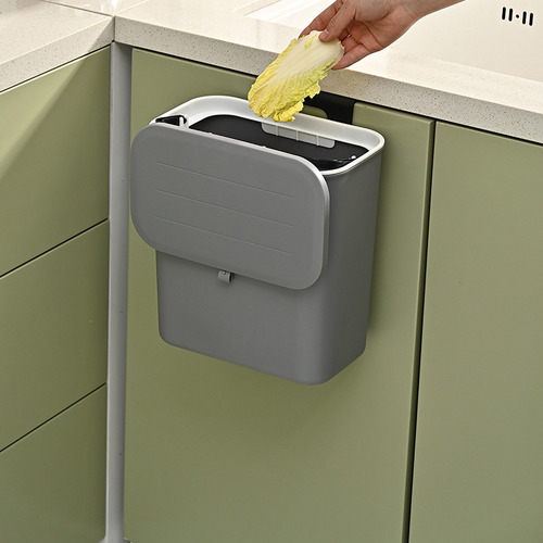 Cubo De Basura Montado En La Pared Para Uso Doméstico, Cocin