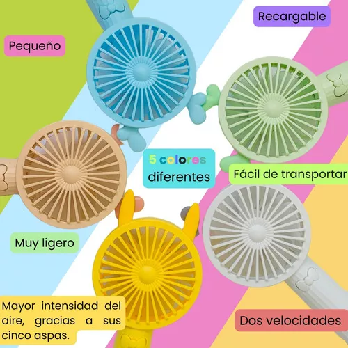 Segunda imagen para búsqueda de ventilador portatil recargable