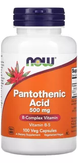 Vitamina B5 Acido Pantotenico 500mg Americano