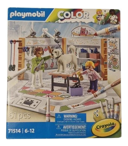 Playmobil 71514 Color Salón Canino Crayola