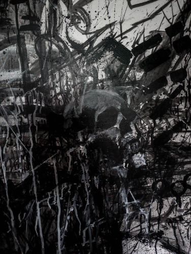 Tríptico Acrílico 70x100cm Original Artista Carlos Martinez