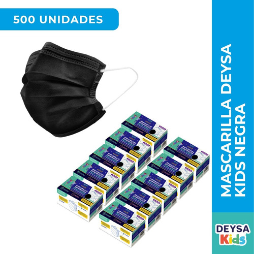 Mascarillas Desechables Niños 50 Un, 10 Caja (500 Un)