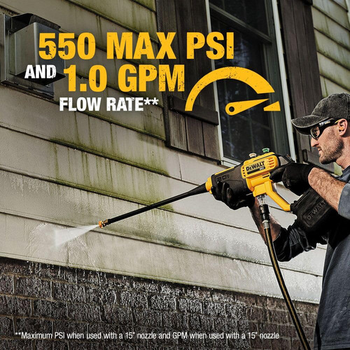 Lavadora A Presión Dewalt Dcpw550b Inalámbrica 550 Psi 1.0 G