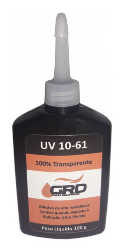 Cola Ultravioleta Grd Uv 100% Incolor Vidros 100g Val.mar/20