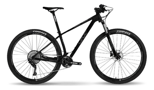 Bicicleta De Mtb Carbono Vnc Fast Rider Pro 1x12 Color Negro/gris Tamaño Del Cuadro S