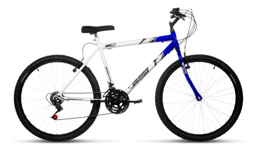 Bicicleta  de passeio Ultra Bikes Bike Aro 26 bicolor 18 marchas freios v-brakes cor branco/azul