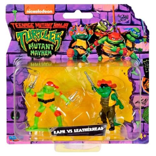 Playmates Tmnt Tortugas Ninja Raph Leatherhead Figura Muñeco