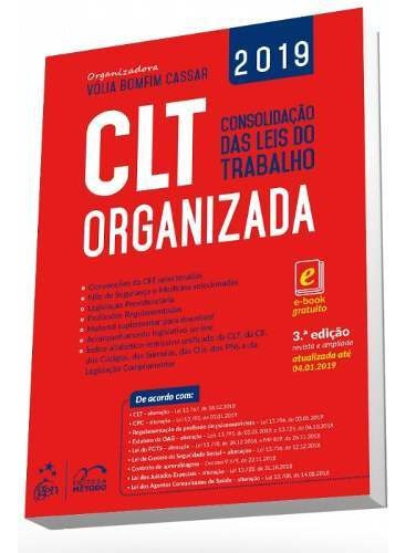 Clt Organizada Consolidação Das Leis Do Trabalho 3ª 2019