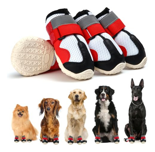 Musimc Botines De Invierno Para Perros Grandes, Botas De Nie