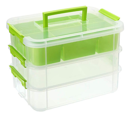 Caja De Almacenamiento Portátil Multiusos De 3 Capas, Caja D