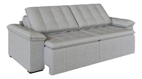 Sofá Cama Retrátil E Reclinável 4 Lugares 240cm Linho Wt