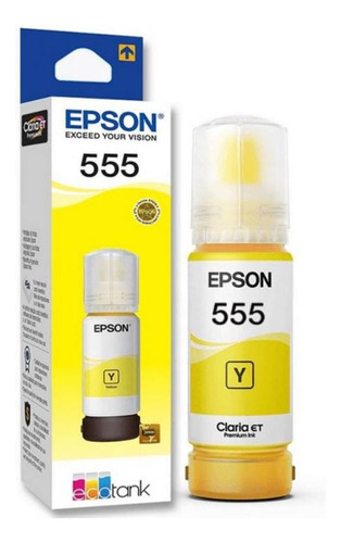 Tinta Epson Original 555 L8160 L8180 Amarilla