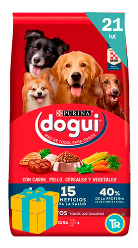 Racion Perro Dogui Carne,cereales & Leche + Obsequio