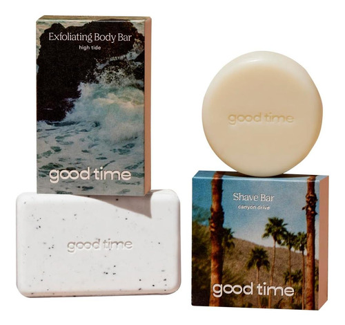 Barra De Cuerpo Exfoliante De Buen Tiempo Y Barra De Suave +