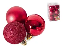 Comprar 12 Chirimbolos Adornos Navidad 60mm Glitter Brillante Opaco
