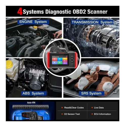 Escáner De Diagnóstico Kingbolen S500 Obd2 Para Car 4 System