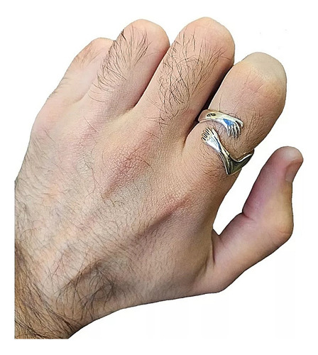 5 Anillos Abrazo Plata 925 Amor Amistad Afecto Manos Brazos