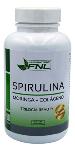 Spirulina + Moringa + Colageno 90 Caps 550 MgOriginal Cert