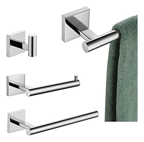 Juego De Accesorios De Baño De 4 Piezas, Barra De Toalla De
