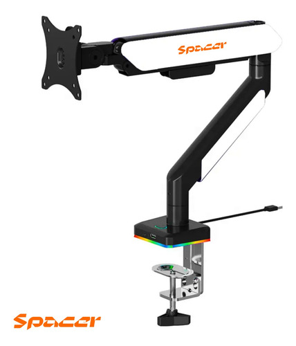 Rack Para Monitor De 22 A 42 Conexión Tipo C Y Usb Mas Rgb.