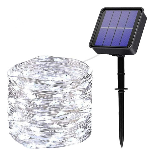 Cadena Solar De Alambre De Cobre Con Guirnaldas De Luces De