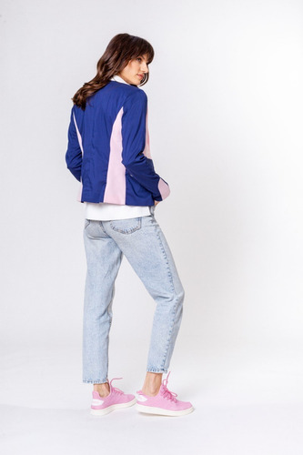 Blazer Rosa Fucsia Y Azul Giacca