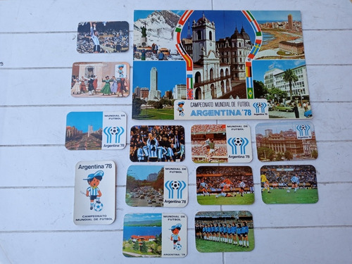 Folleto + 12 Almanaques De Bolsillo Del Mundial 78/80