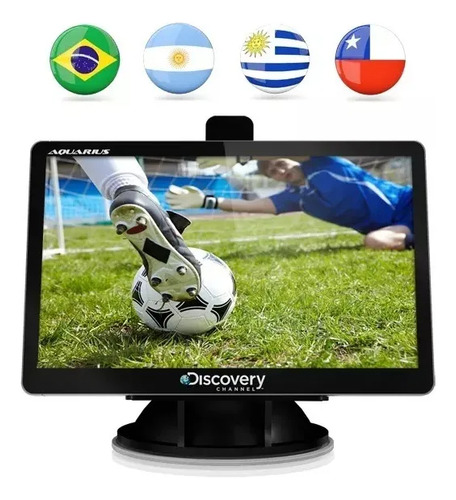 Gps Discovery Channel 4.3 Pol Touch Tv Original Atualizada Preto América Do Sul