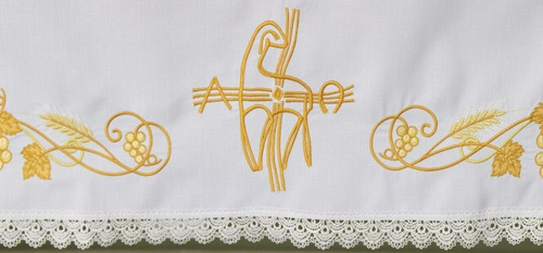 Toalha De Altar Para Igreja Católica 2,50m X 1,50m Cordeiro
