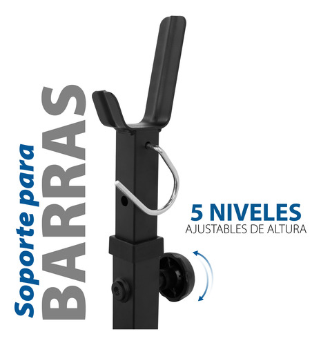 Altera Bm-002 Banco Multipocisiones Para Pesas Kit Con Disco