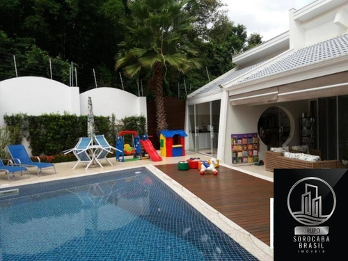 Espetacular Sobrado Com 4 Dormitórios À Venda, 500 M² Por R$ 2.800.000 - Condomínio Lago Da Boa Vista - Sorocaba/sp, Próximo Á Padaria Real. - Ca00069 - 67650829